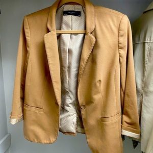 The Limited Outlet Tan One Button Blazer L